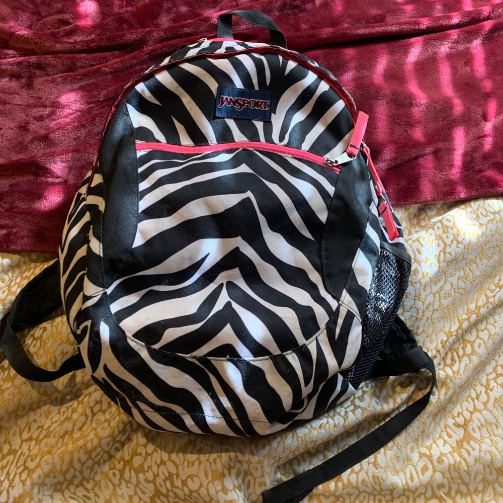 jansport zebra backpack